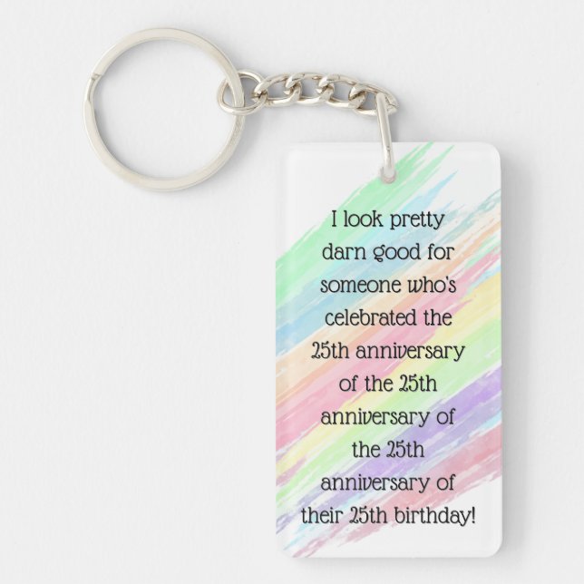 Aged 100 & over key ring (Front)