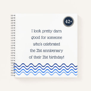 Aged 42 & over notebook