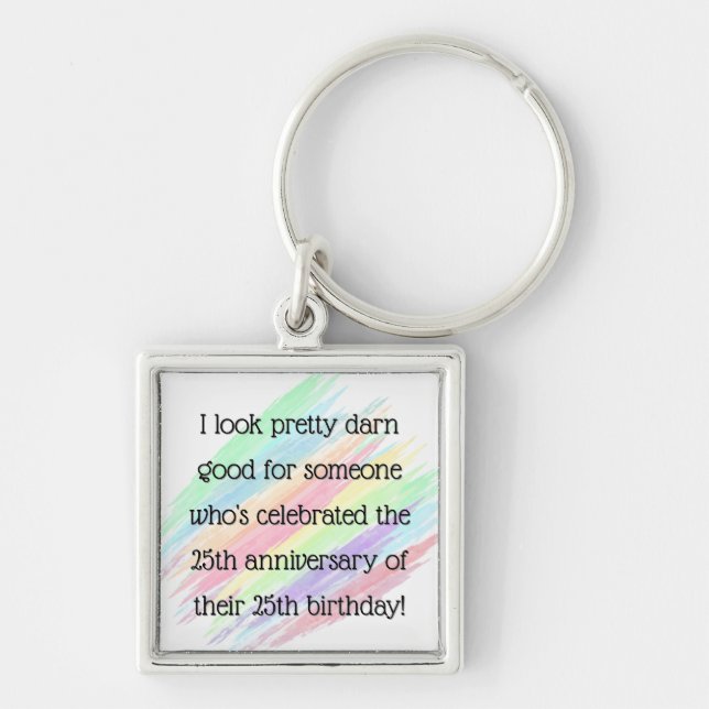Aged 50 & over key ring (Front)