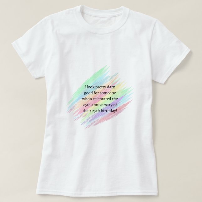 Aged 50 & over T-Shirt (Design Front)