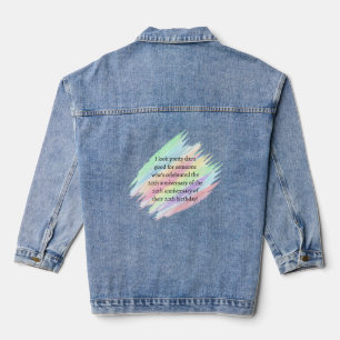 Aged 60 & over denim jacket