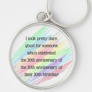Aged 60 & over key ring