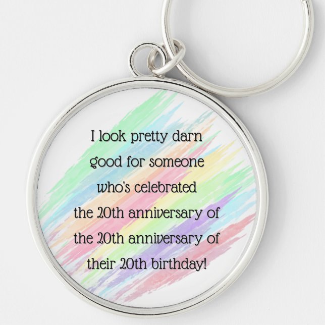 Aged 60 & over key ring (Front)
