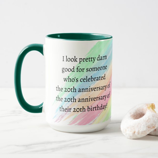 Aged 60 & over mug (With Donut)