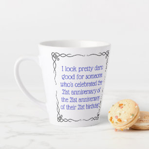 Aged 63 & over latte mug
