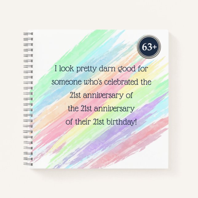 Aged 63 & over notebook (Front)