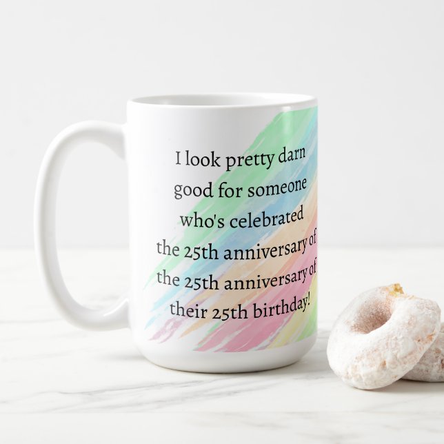 Aged 75 & over coffee mug (With Donut)