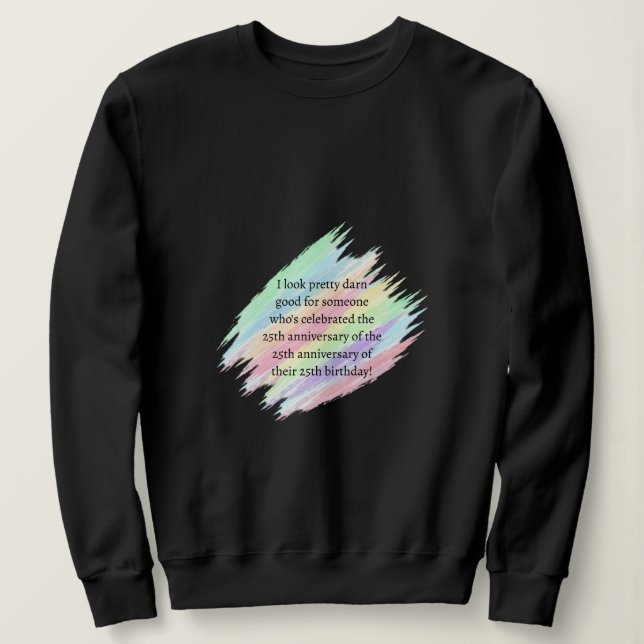 Aged 75 & over sweatshirt (Design Front)