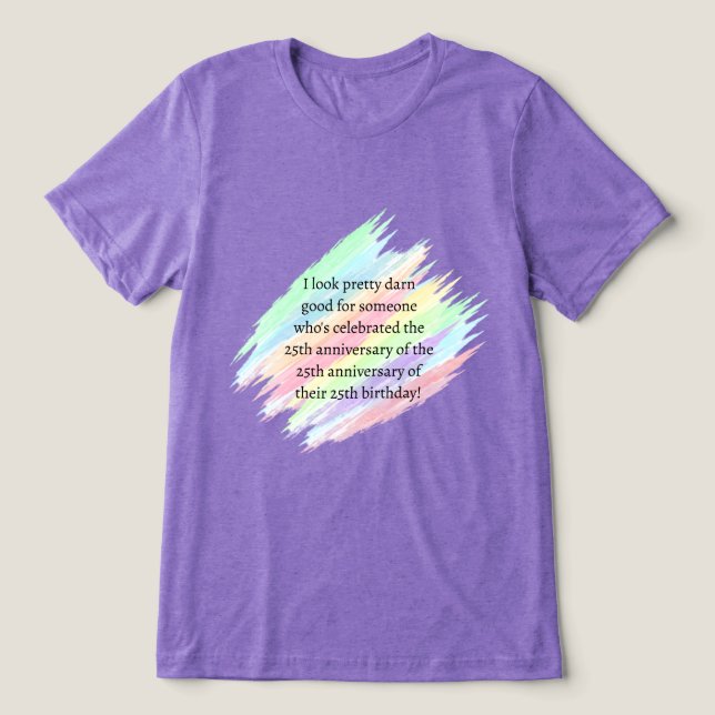 Aged 75 & over Tri-Blend shirt (Design Front)
