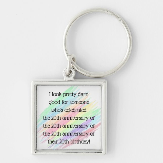 Aged 80 & over key ring (Front)