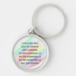 Aged 80 & over key ring