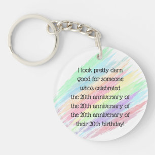 Aged 80 & over key ring