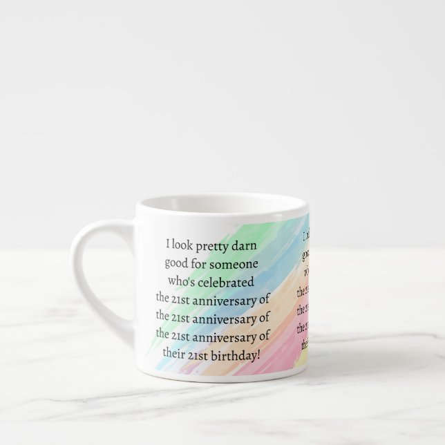 Aged 84 & over espresso cup (Left)