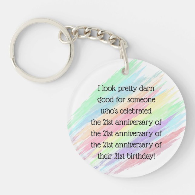 Aged 84 & over key ring (Front)