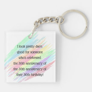 Aged 90 & over key ring