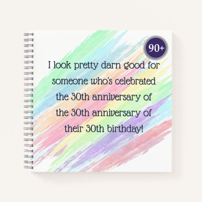 Aged 90 & over notebook (Front)