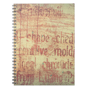 Aged aluminium background notebook