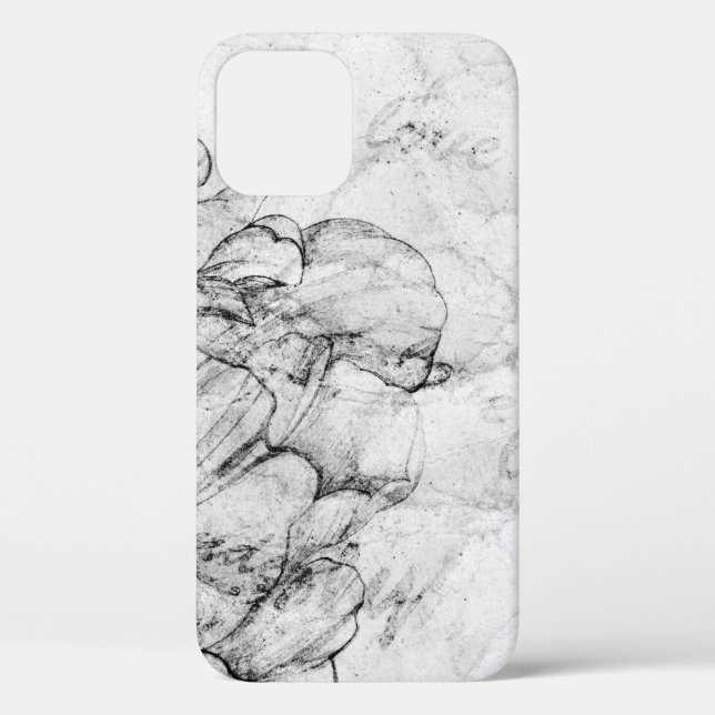 aged black and white postcard stylizationabstract, Case-Mate iPhone case (Back)