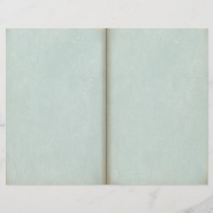 Aged Blue Scrapbook Journal Page