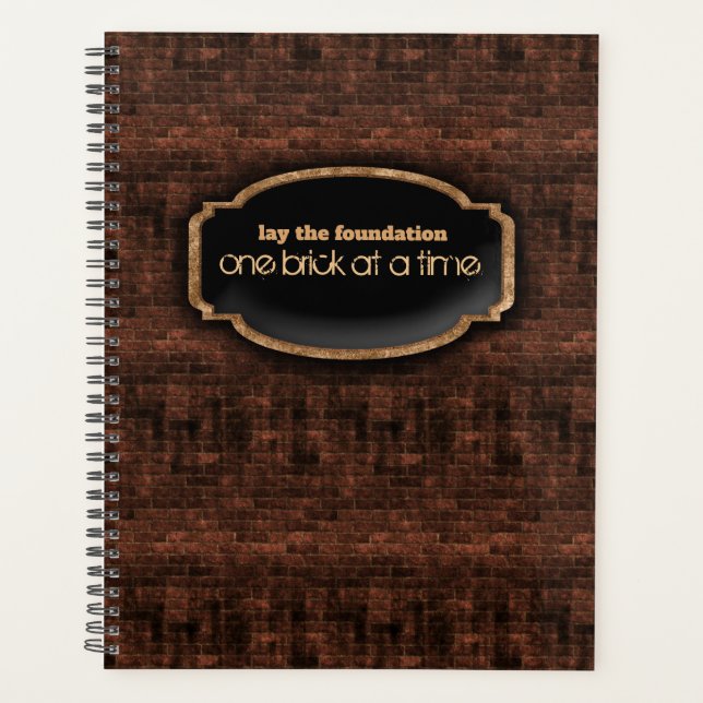 Aged Brick Wall Planner (Front)