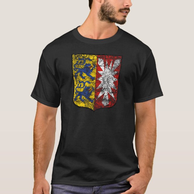 Aged Coat of arms of Schleswig Holstein T-Shirt (Front)
