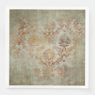 Aged Damask Texture Napkin