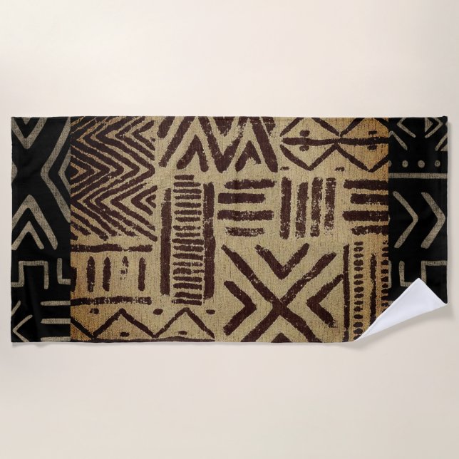 “Aged Earth Canvas” Beach Towel (Front)