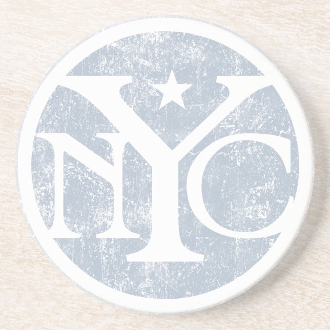 Aged Faded NYC Coaster (Front)