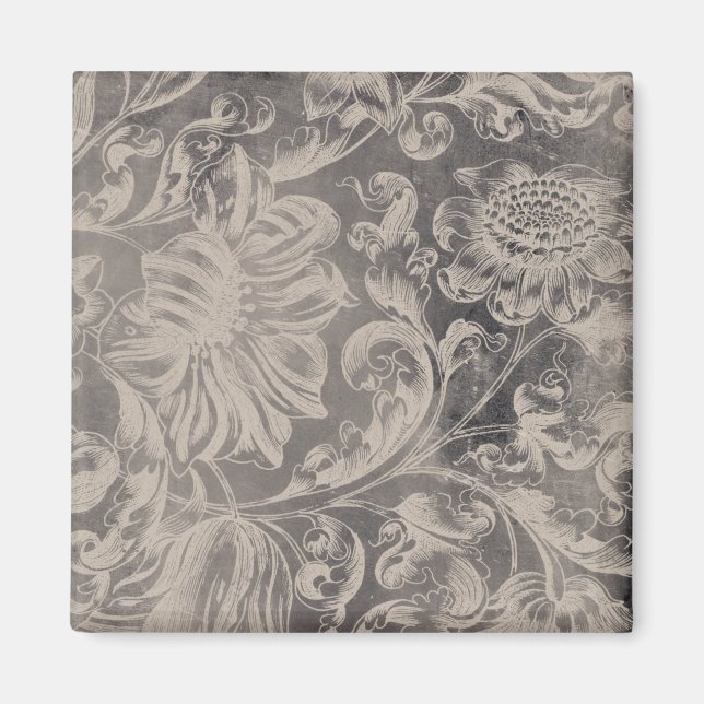 Aged Floral Magnet (Front)