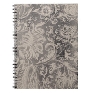 Aged Floral Notebook