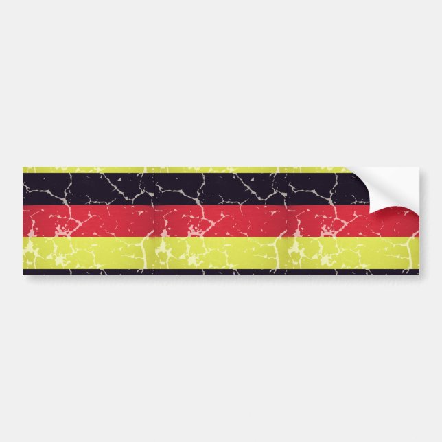 Aged Germany flag Bumper Sticker (Front)