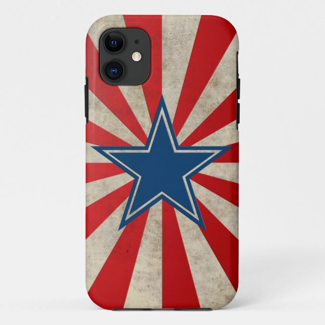 Aged Glory - Red, White and Blue Case-Mate iPhone Case (Back)