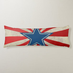 Aged Glory - Red, White and Blue Stars and Stripes Body Cushion