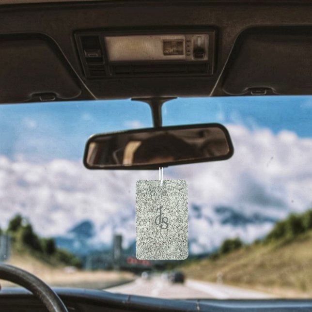 Aged Granite  Car Air Freshener (Choose your own personal Monogram, to blend with your car's interiors!)