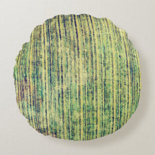 Aged grunge texture. With different colour pattern Round Cushion