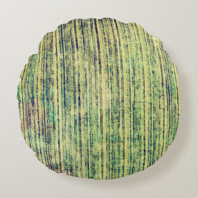 Aged grunge texture. With different colour pattern Round Cushion (Front)