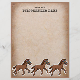 Aged Harry Horse Unlined Custom Letterhead