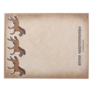 Aged Harry Horse Unlined  Notepad
