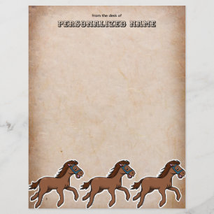 Aged Harry Horse Unlined Paper Sheet