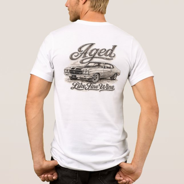 Aged Like Fine Wine  Tri-Blend Shirt (Back)
