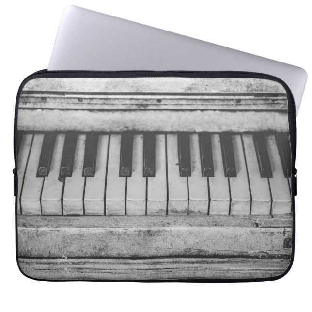 Aged Piano Laptop Sleeve (Front)