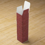 Aged Red Brick Pattern Wine Box<br><div class="desc">Aged red brick tiled on outside of box. Inside cannot be changed and remains white</div>