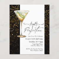 Aged to Perfect 40th Birthday Invitation