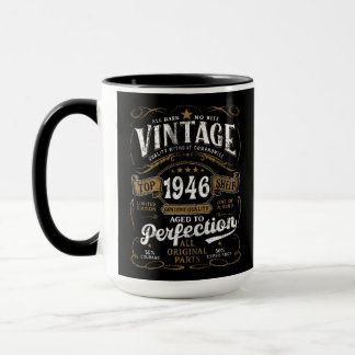 Aged to Perfection 1946 Birthday Vintage 80th   Mug