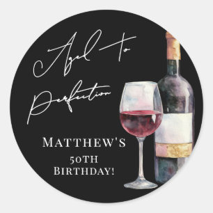 Aged To Perfection Birthday Classic Round Sticker