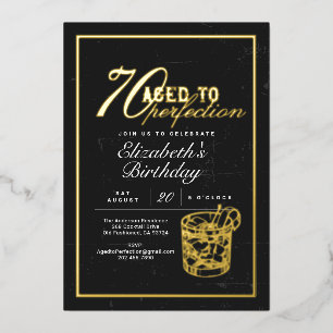 Aged to Perfection Bourbon 70th Birthday Party