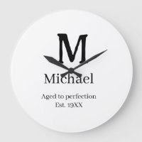 Aged to perfection est. 19XX monogram name letter