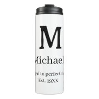 Aged to perfection est. 19XX monogram name letter