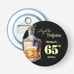 Aged to Perfection Men's 65th Whiskey Birthday Bottle Opener