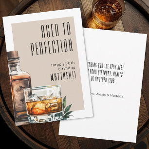 Aged To Perfection Men's Birthday Card